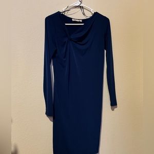 Michael Kors Navy Long Sleeve Dress